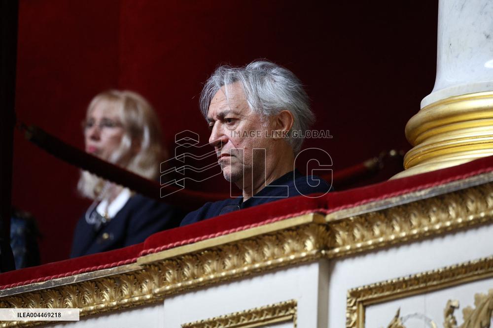 Richard Berry during the debate on the bill on the right to assistance in dying at National Assembly - Paris