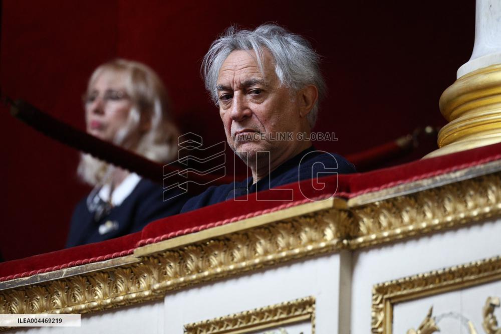 Richard Berry during the debate on the bill on the right to assistance in dying at National Assembly - Paris