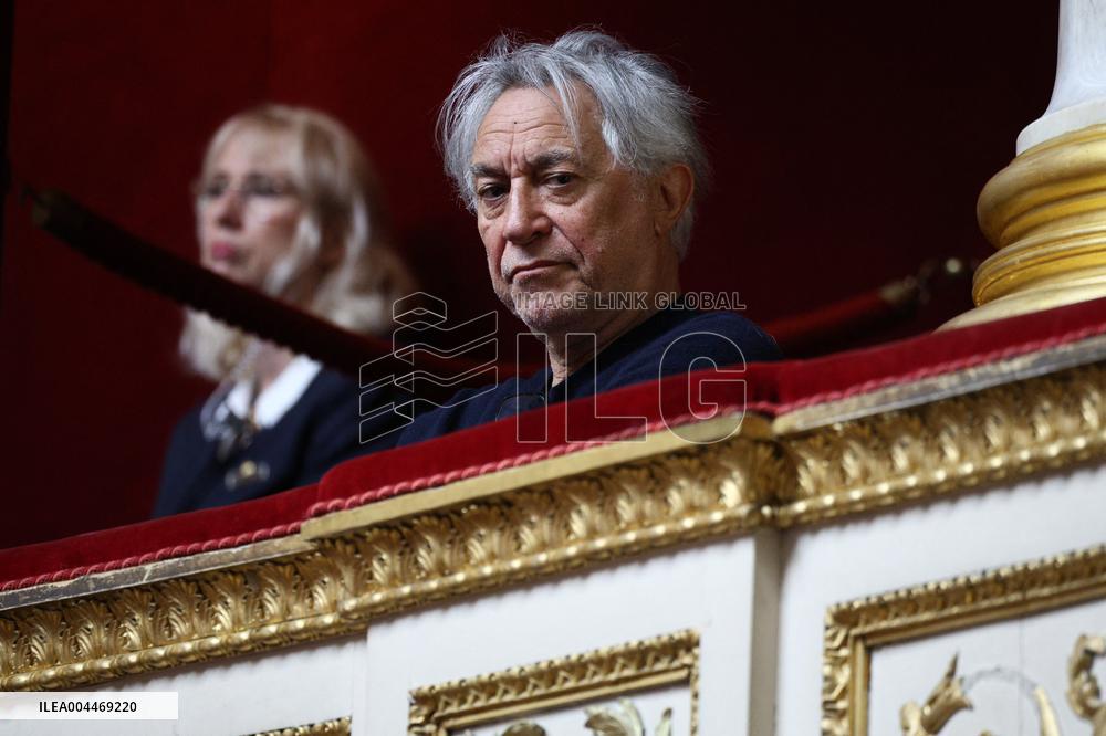Richard Berry during the debate on the bill on the right to assistance in dying at National Assembly - Paris