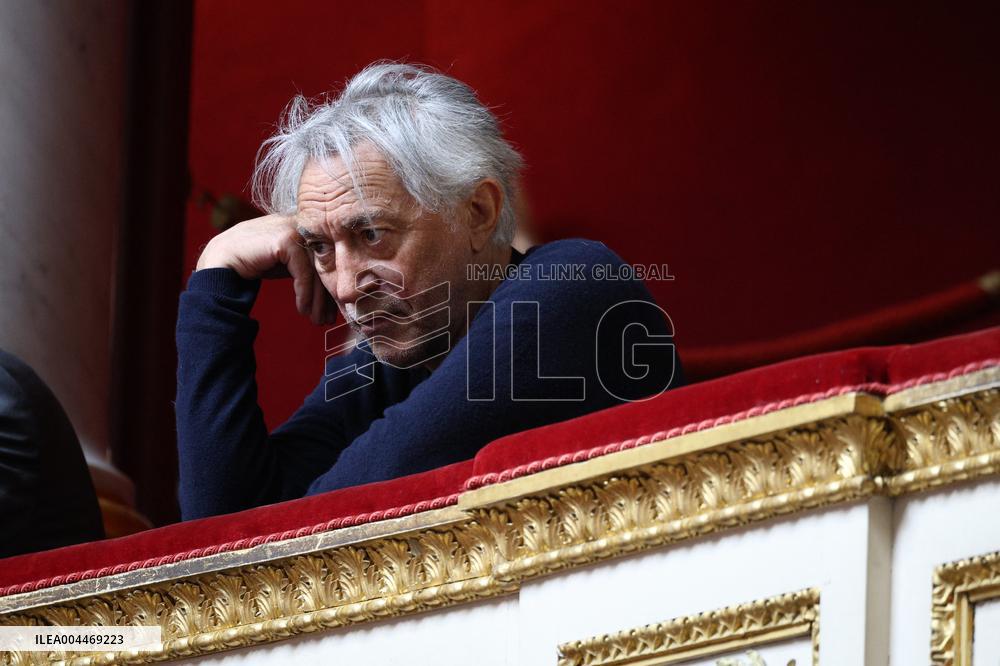 Richard Berry during the debate on the bill on the right to assistance in dying at National Assembly - Paris