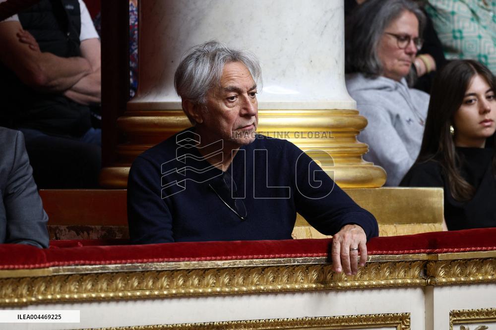 Richard Berry during the debate on the bill on the right to assistance in dying at National Assembly - Paris