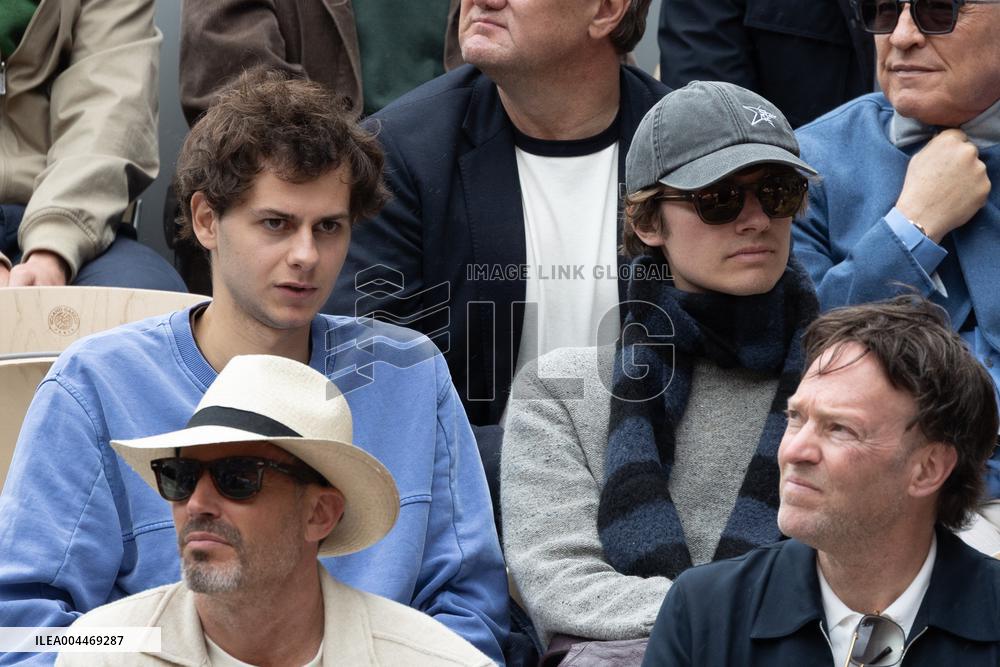 2025 French Open - Celebrities In Stand Day 3 NB