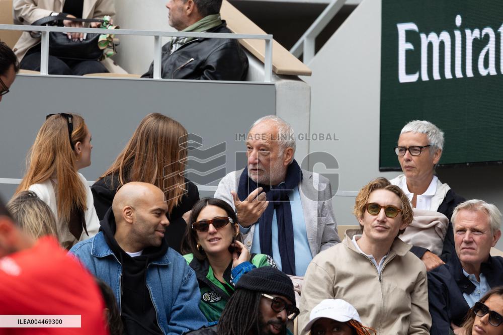 2025 French Open - Celebrities In Stand Day 3 NB