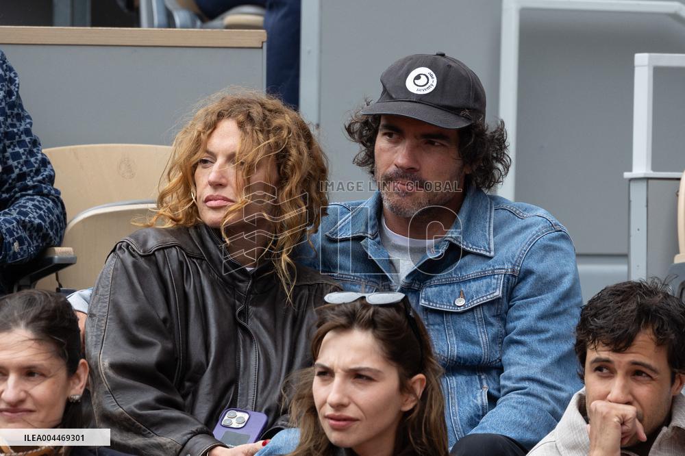 2025 French Open - Celebrities In Stand Day 3 NB