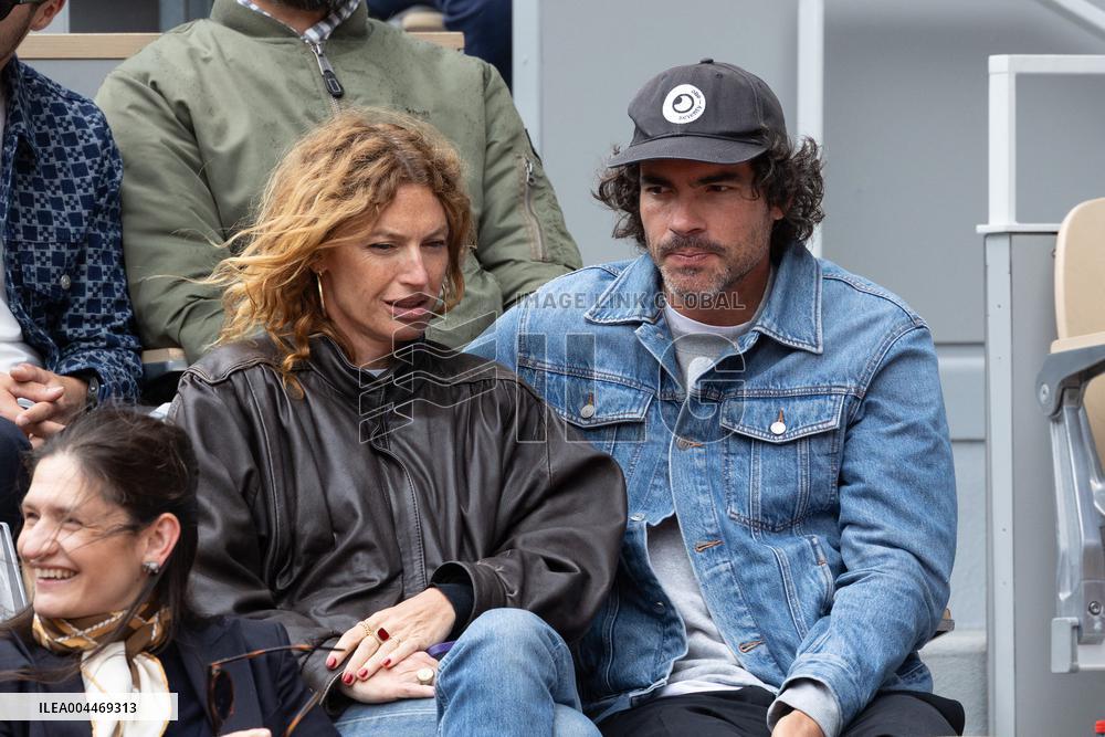 2025 French Open - Celebrities In Stand Day 3 NB