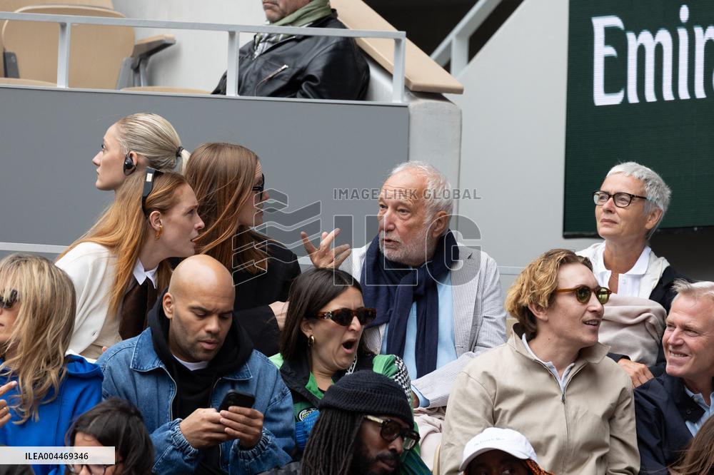 2025 French Open - Celebrities In Stand Day 3 NB