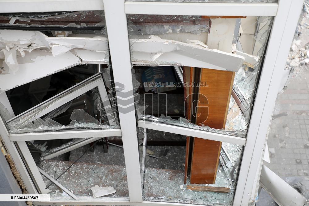 Impact of Russian overnight attack in Shevchenkivskyi district of Kyiv