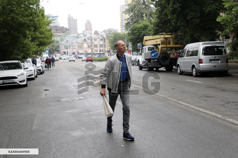 Impact of Russian overnight attack in Shevchenkivskyi district of Kyiv