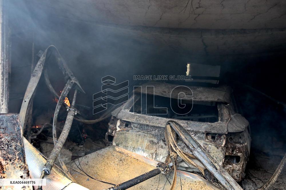 Aftermath of Russian night attack on Markhalivka village