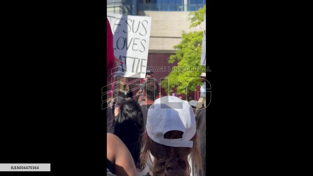 US: Arrests Made as Anti-LGBTQ Group Clash With Counter-Protesters Outside Seattle City Hall