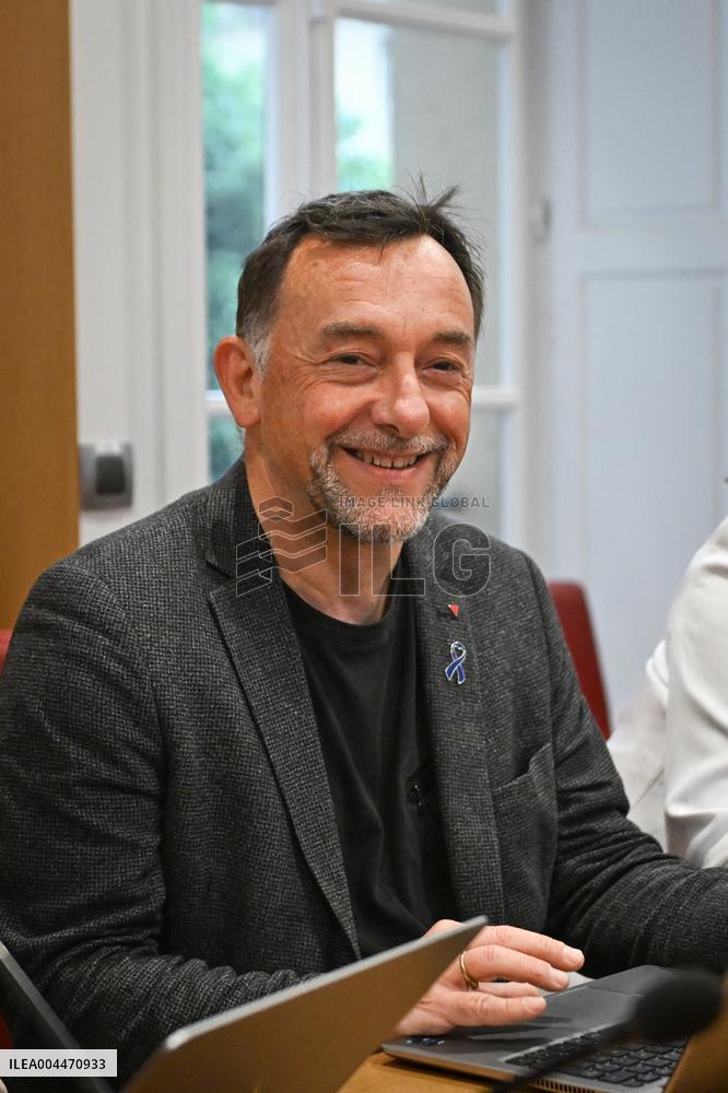 Florent Boudie at an examination session at the National Assembly in Paris - FA