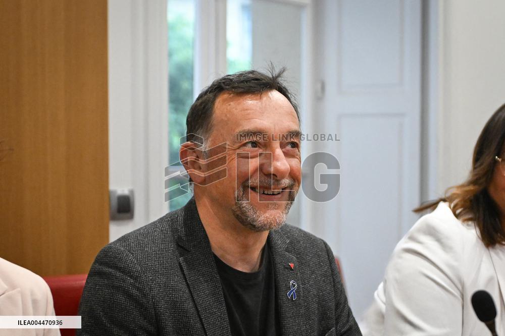 Florent Boudie at an examination session at the National Assembly in Paris - FA