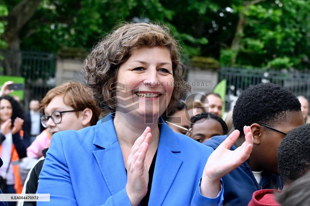 Mayor Jeanne Barseghian Inaugurates Zeus of Paris 2024 - Paris