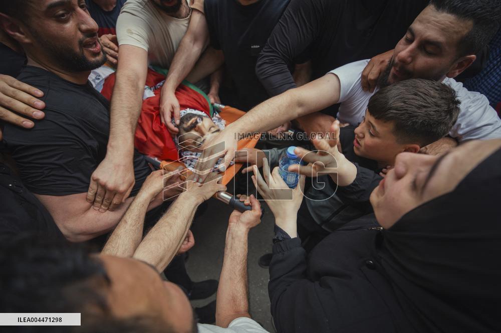 Funeral After an Israeli Raid - Nablus