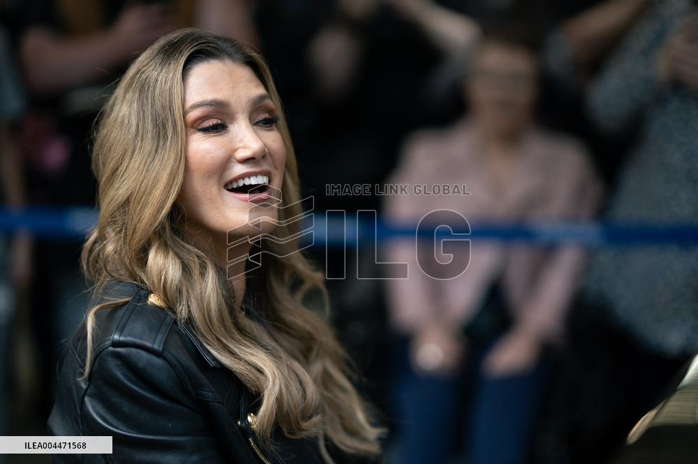 Delta Goodrem Performs At St Pancras International Station - London