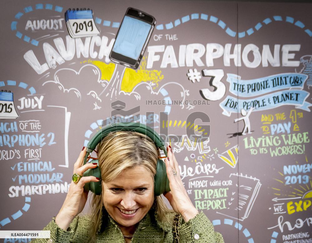 Queen Maxima Visits Phone Manufacturer Fairphone - Amsterdam