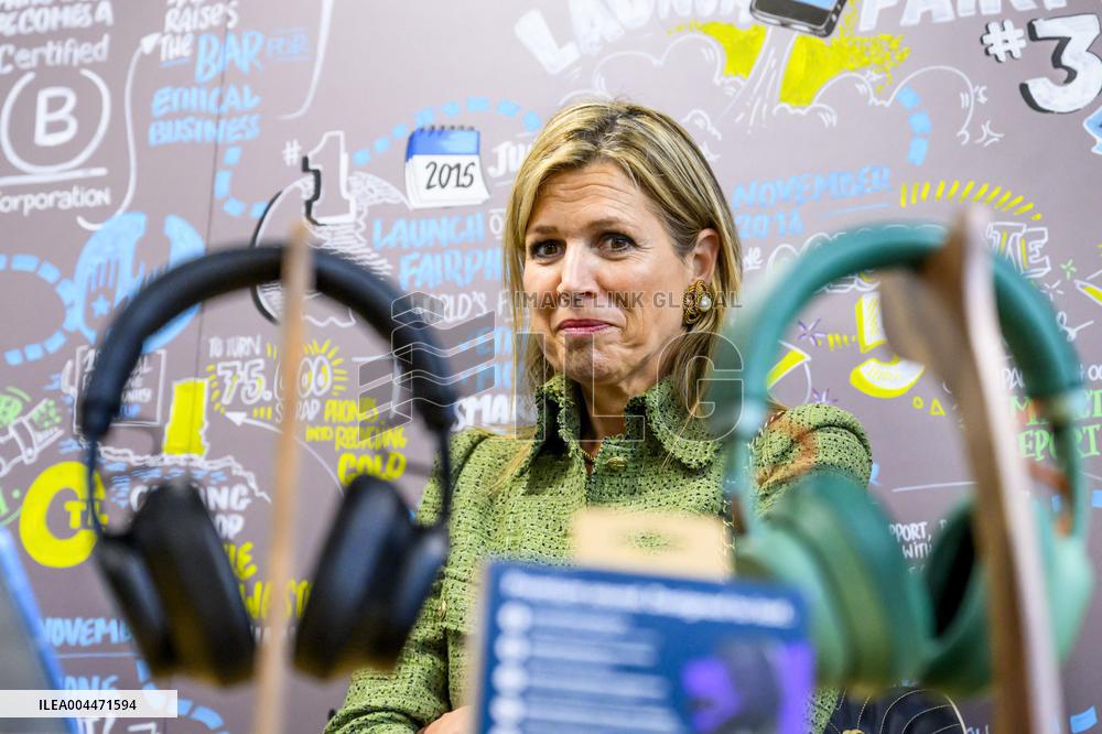 Queen Maxima Visits Phone Manufacturer Fairphone - Amsterdam