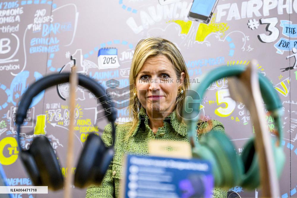 Queen Maxima Visits Phone Manufacturer Fairphone - Amsterdam
