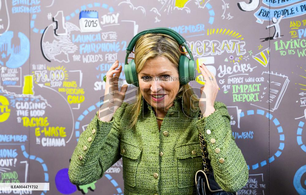Queen Maxima Visits Phone Manufacturer Fairphone - Amsterdam