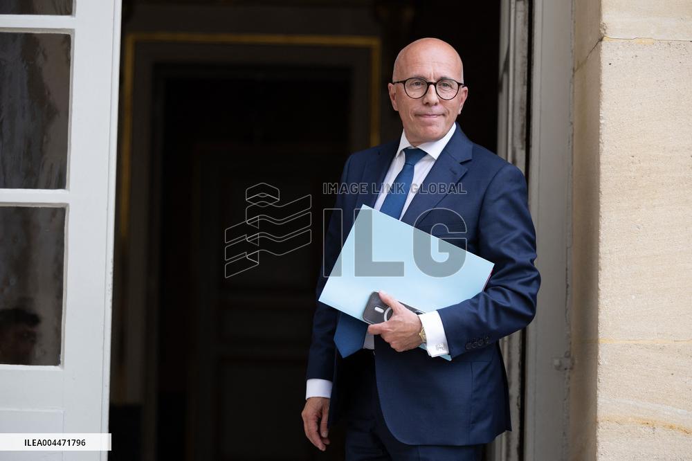 MP Eric Ciotti meets with Prime Minister - Paris RL