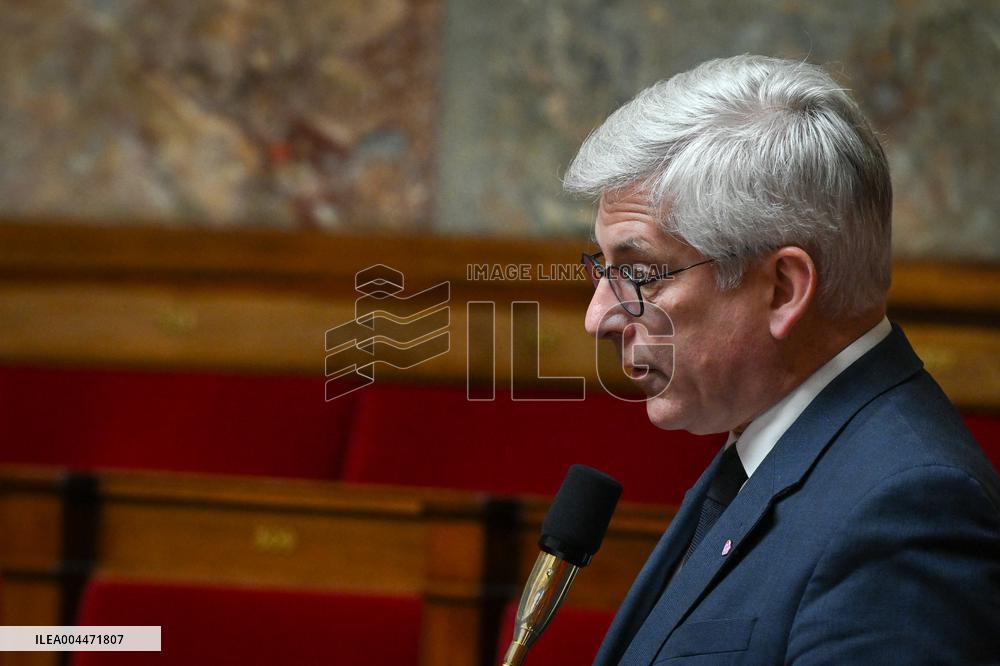 Questions to the government at the National Assembly in Paris FA
