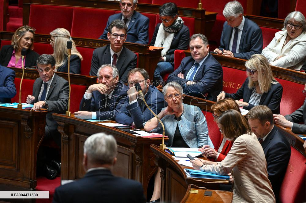 Questions to the government at the National Assembly in Paris FA
