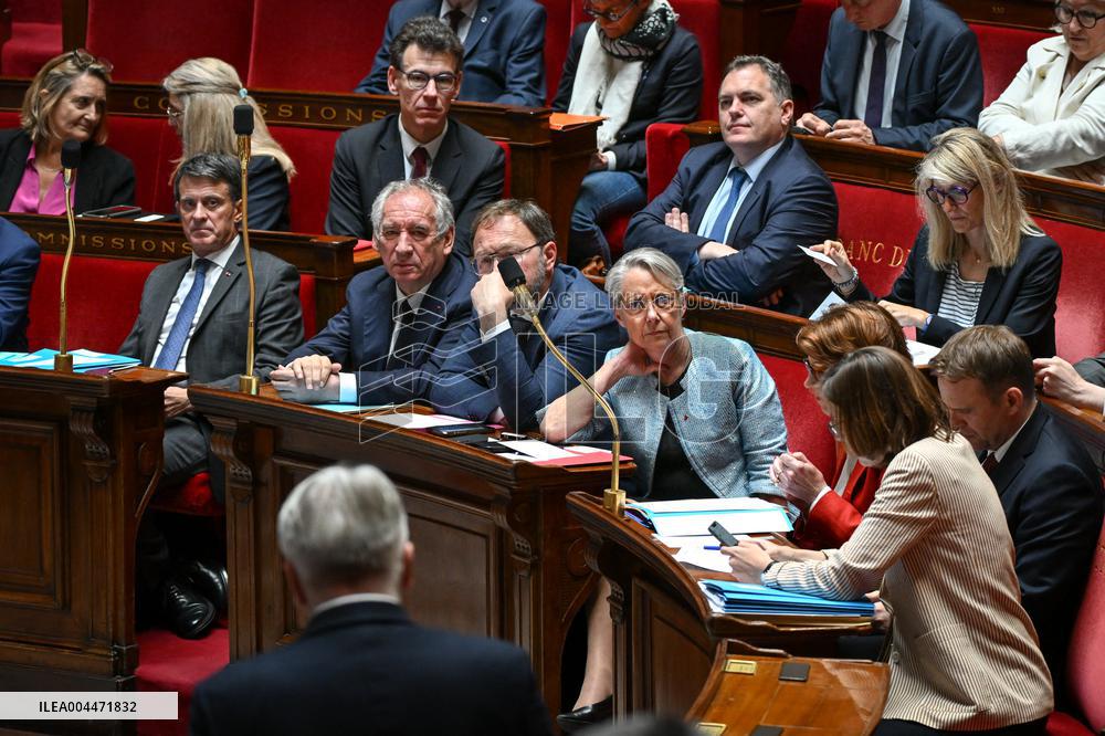 Questions to the government at the National Assembly in Paris FA