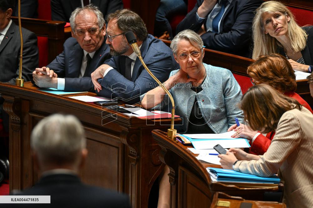 Questions to the government at the National Assembly in Paris FA