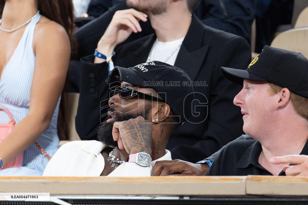 2025 French Open - Celebrities In Stand Day 4 NB