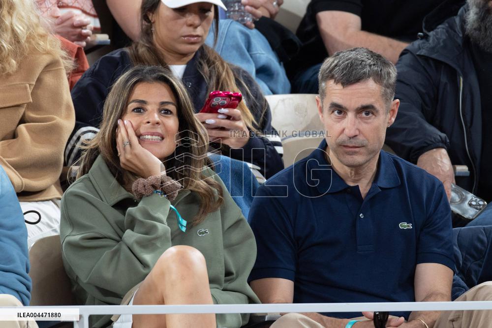 2025 French Open - Celebrities In Stand Day 4 NB