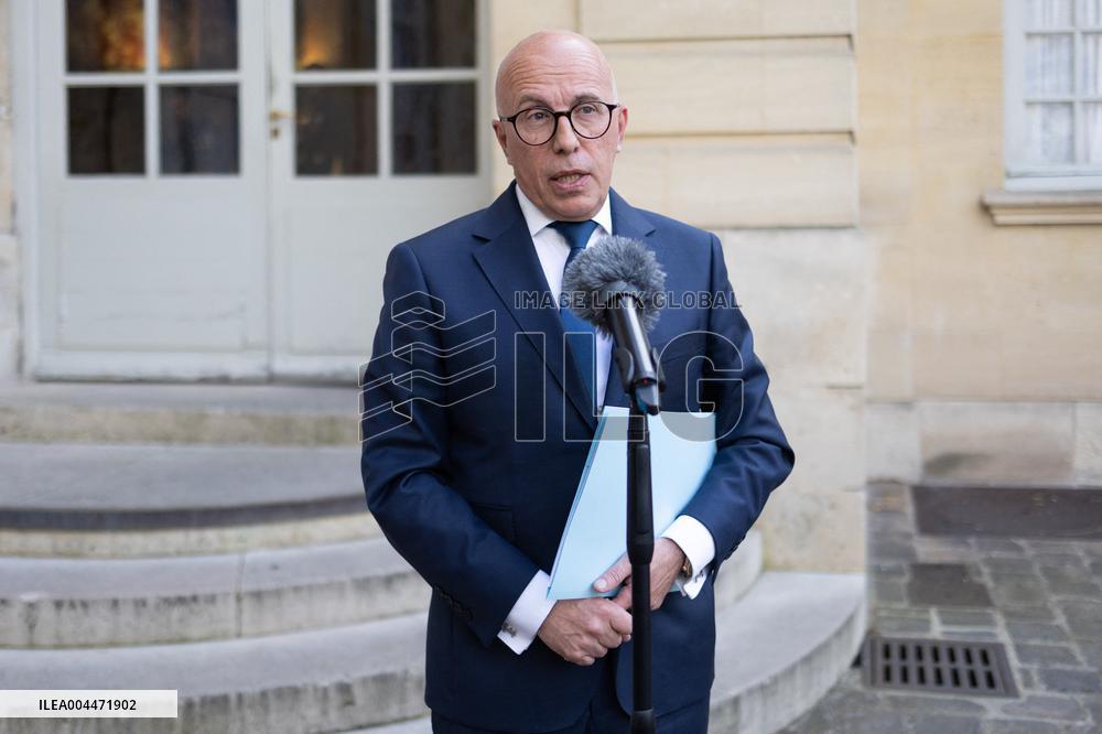 MP Eric Ciotti meets with Prime Minister - Paris RL