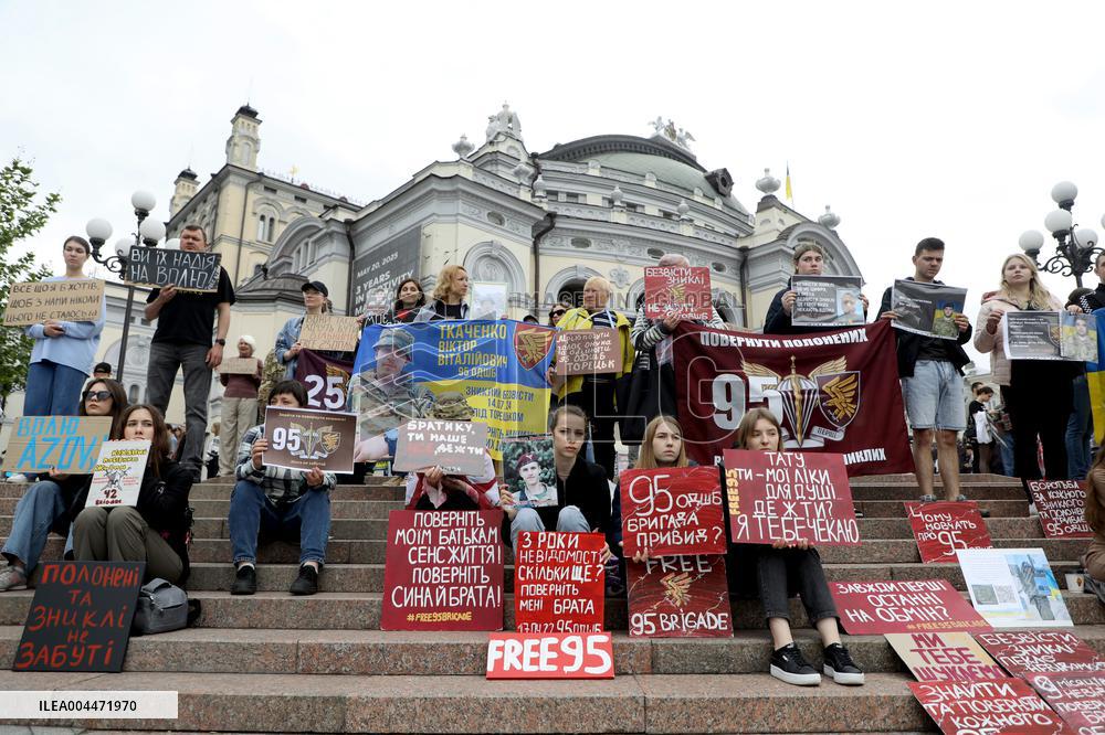 Dont Stay Silent! Captivity Kills rally in Kyiv