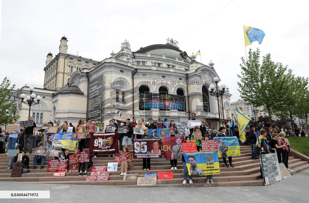 Dont Stay Silent! Captivity Kills rally in Kyiv