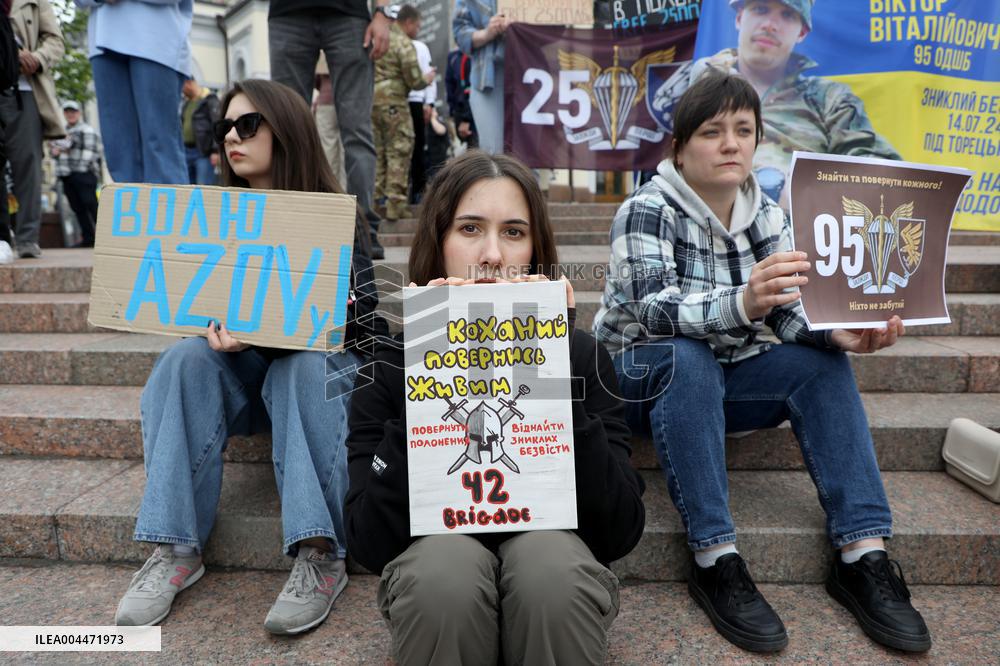 Dont Stay Silent! Captivity Kills rally in Kyiv
