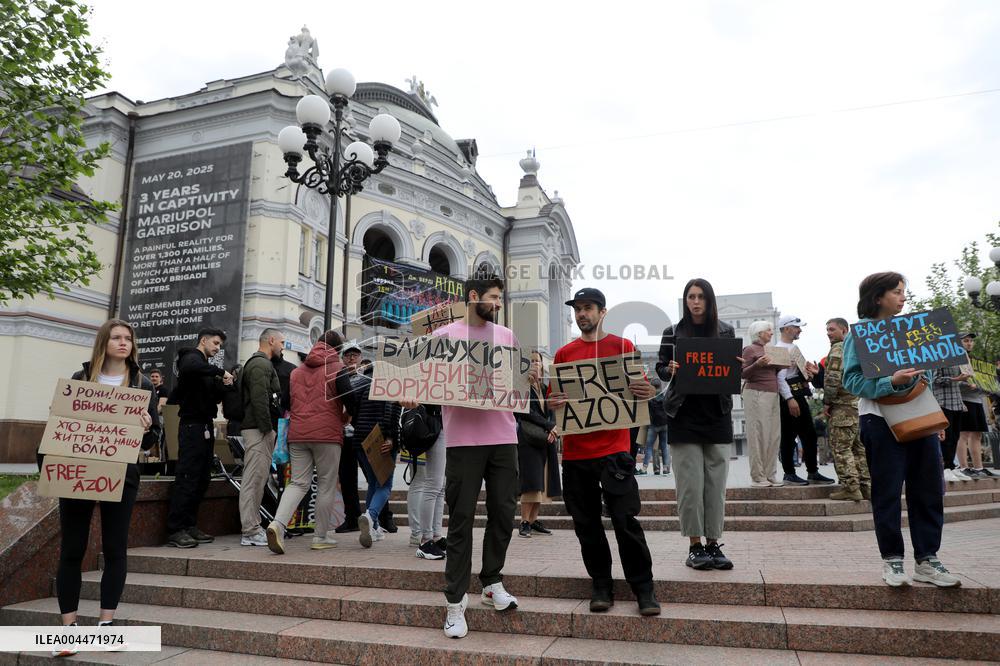 Dont Stay Silent! Captivity Kills rally in Kyiv
