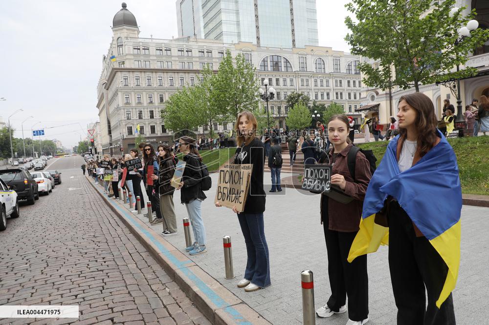 Dont Stay Silent! Captivity Kills rally in Kyiv