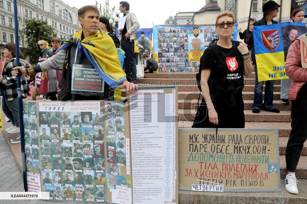 Dont Stay Silent! Captivity Kills rally in Kyiv