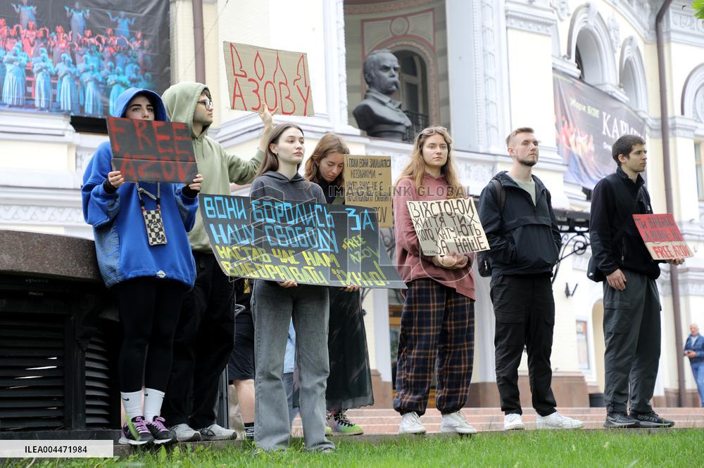 Dont Stay Silent! Captivity Kills rally in Kyiv