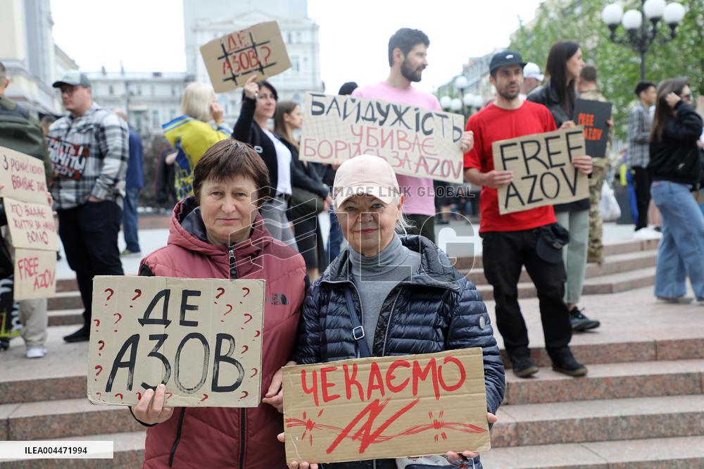 Dont Stay Silent! Captivity Kills rally in Kyiv