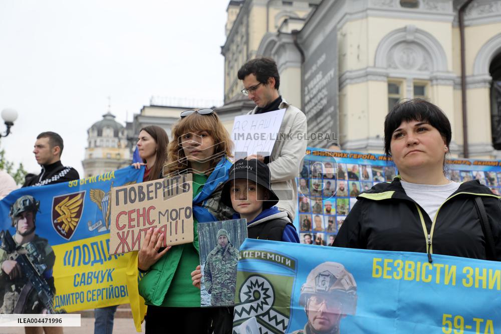 Dont Stay Silent! Captivity Kills rally in Kyiv