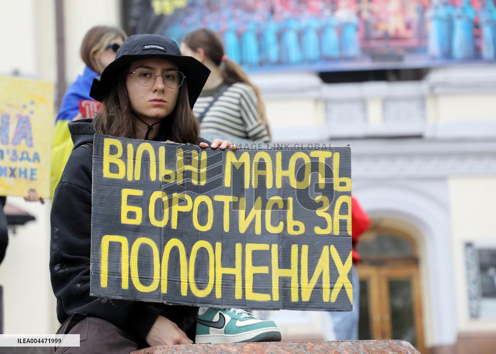 Dont Stay Silent! Captivity Kills rally in Kyiv
