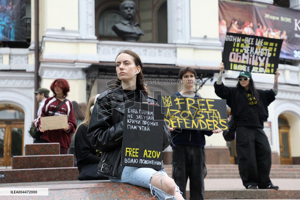 Dont Stay Silent! Captivity Kills rally in Kyiv