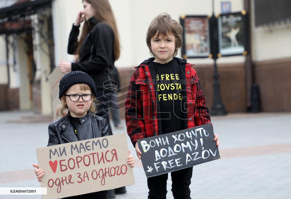 Dont Stay Silent! Captivity Kills rally in Kyiv