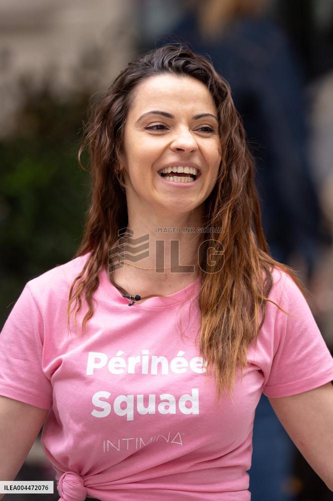 Denitsa Ikonomova dances with the Intimina brand - Paris AJ