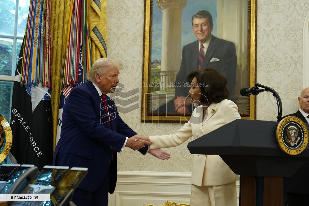Trump Participates in a Swearing-In Ceremony for Jeanine Pirro
