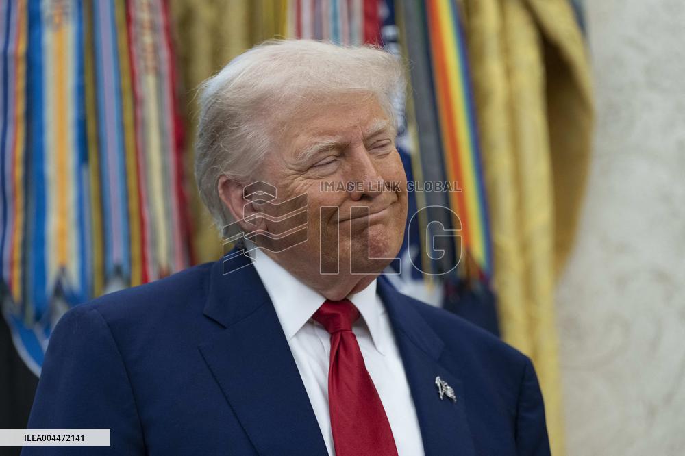 Trump Participates in a Swearing-In Ceremony for Jeanine Pirro