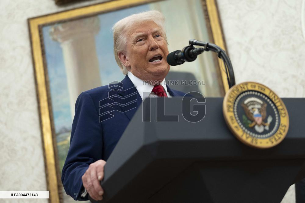 Trump Participates in a Swearing-In Ceremony for Jeanine Pirro