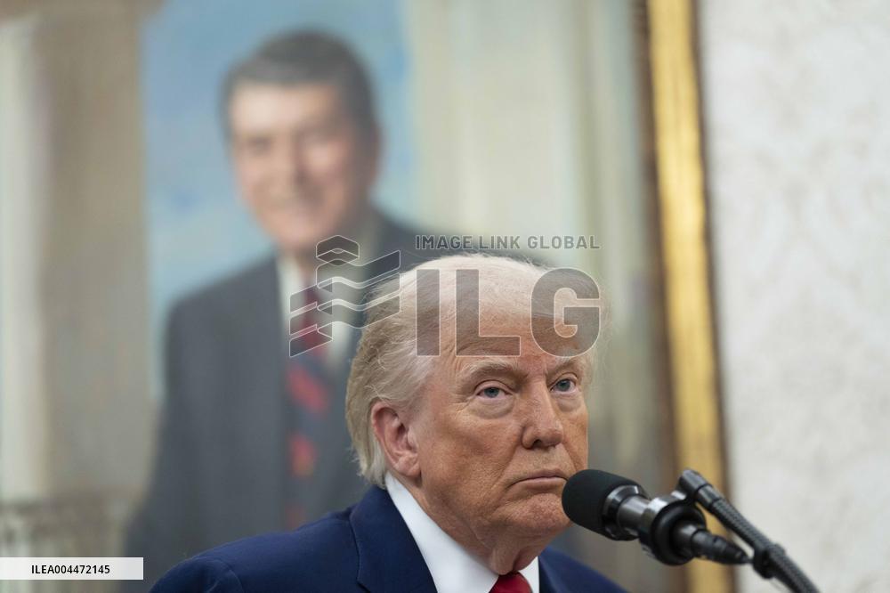 Trump Participates in a Swearing-In Ceremony for Jeanine Pirro