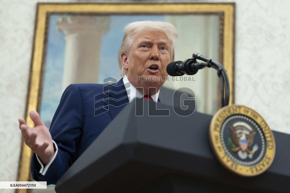 Trump Participates in a Swearing-In Ceremony for Jeanine Pirro