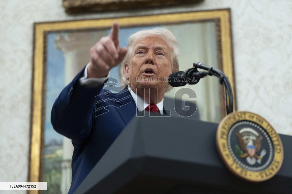 Trump Participates in a Swearing-In Ceremony for Jeanine Pirro